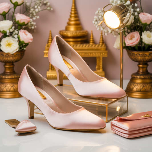 Ivory Satin Bridal Pumps – 7 cm Heel