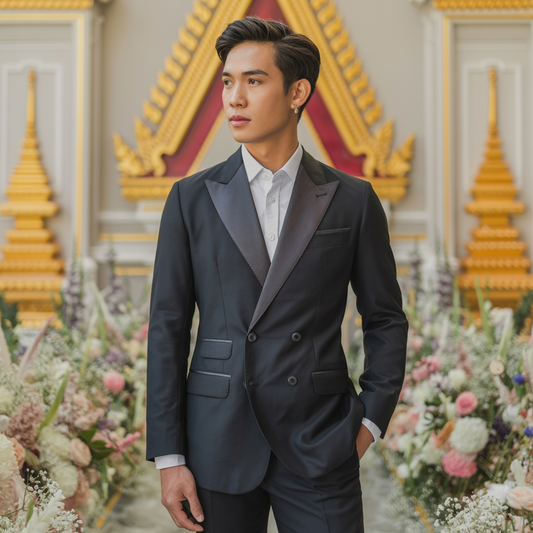Groom’s 2-Piece Suit – Black Slim Fit