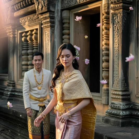 A Promise Beneath the Temple: Srey and Vannak’s Khmer Bridal Journey