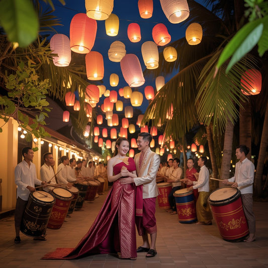 Lanterns of Love: Sothea and Narin’s Night time Khmer Wedding