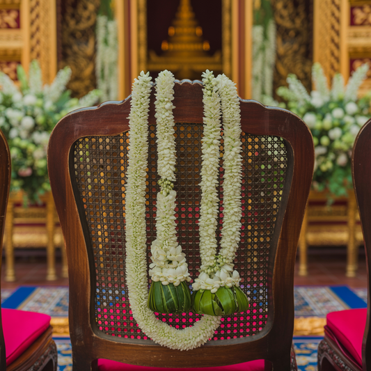 Faux Jasmine Garland – Pair (Long)