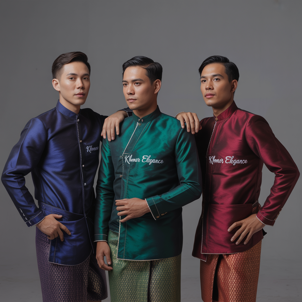 សម្លៀក​បំពាក់​ខ្មែរ​ដែល​ត្រៀម​រួច​ជា​ស្រេច​សម្រាប់​បុរស