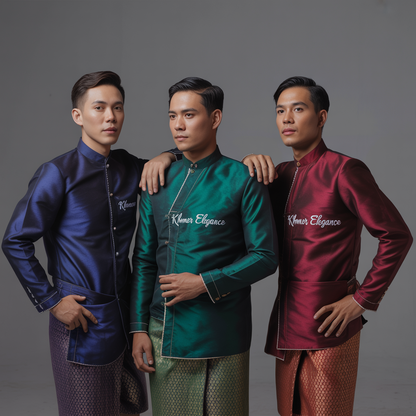 សម្លៀក​បំពាក់​ខ្មែរ​ដែល​ត្រៀម​រួច​ជា​ស្រេច​សម្រាប់​បុរស