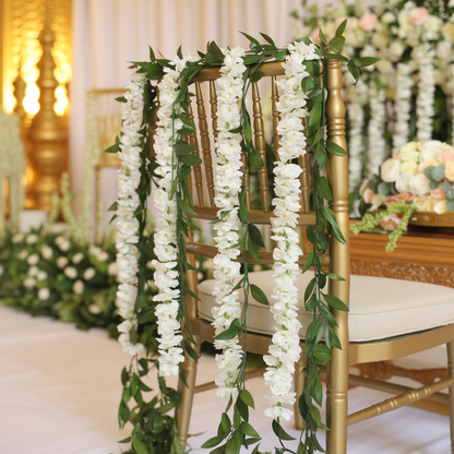 Faux Jasmine Garland – Pair (Long)