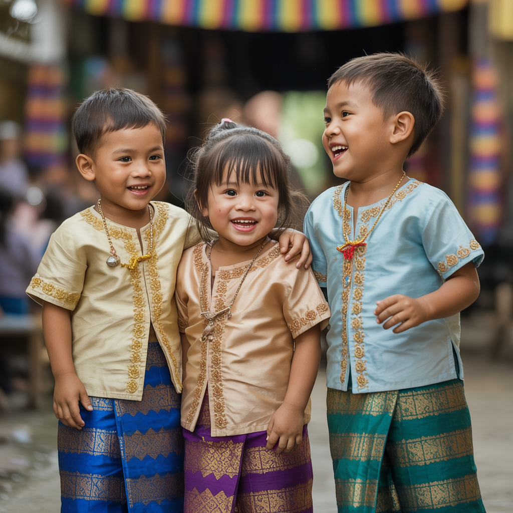 សំលៀកបំពាក់ខ្មែរដែលត្រៀមរួចជាស្រេច - កុមារ
