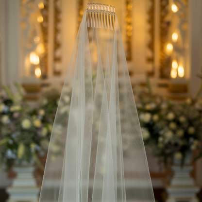 Cathedral Bridal Veil – 3 m Single-Layer