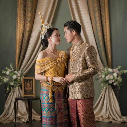 ការជួលសំលៀកបំពាក់ក្នុងពិធី (កូនក្រមុំ កូនកំលោះ និងគ្រួសារ)