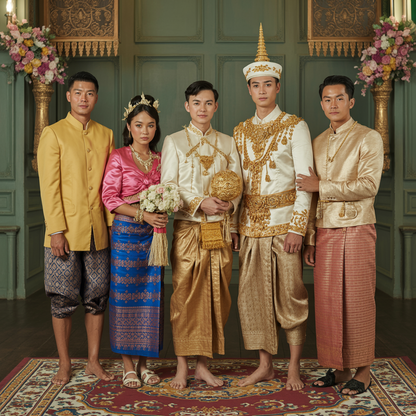 ការជួលសំលៀកបំពាក់ក្នុងពិធី (កូនក្រមុំ កូនកំលោះ និងគ្រួសារ)